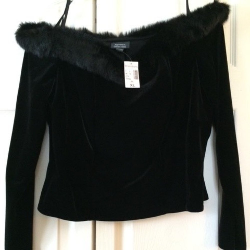 Black Velvet Top